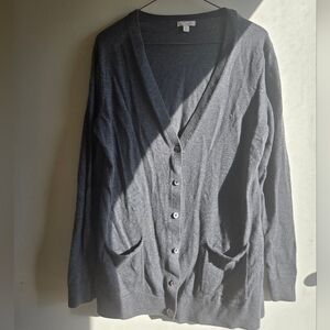 GAP Womens Grey Buttondown Cardigan Size XL